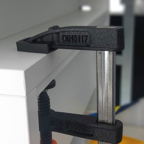 Párhuzamos szorító - tekerős - 160 mm - acél