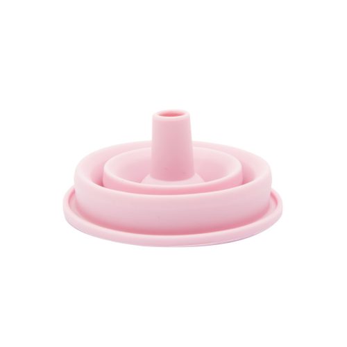Összecsukható szilikon tölcsér - rózsaszín - 10 x 8 cm