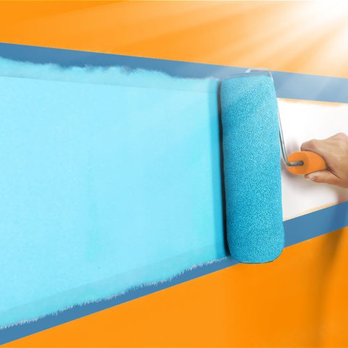 Maszkolószalag - vízbázisú - 50 m x 36 mm - kék - kültéri