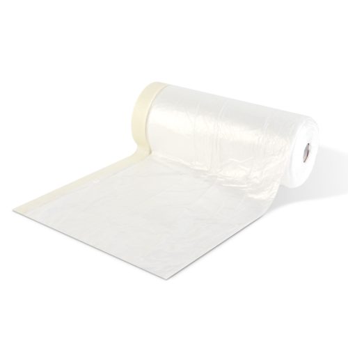 Takarófólia maszkolószalaggal - 20 x 2,5 m - 7 mikron