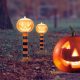 LED-es szolár lámpa - halloween - töklámpás