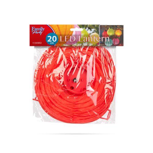 LED-es lampion - 1 LED - piros - 2 x AAA