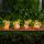 Szolár állatfigurák - 4 féle - 5 x melegfehér LED - 15 cm