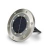 LED-es leszúrható / fali szolár lámpa - kör alakú - SMD LED - hidegfehér - 12 cm