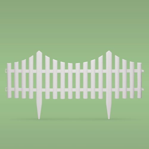 Virágágyás szegély / kerítés - 60 x 23 cm - műanyag