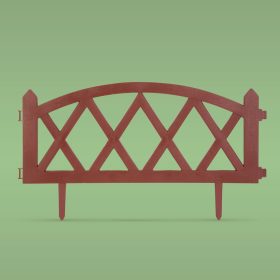 Virágágyás szegély / kerítés - 60 x 24 cm - Terrakotta