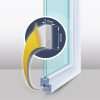 Öntapadós ajtó- ablakszigetelő "I" profil - fehér 9 mm