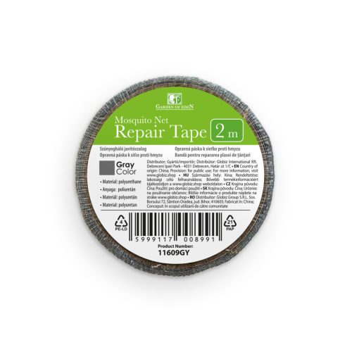 Szúnyogháló javítószalag - 2 m x 5 cm - szürke
