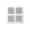 Szúnyogháló javítófolt - 10 x 10 cm - fekete - 4 db / csomag