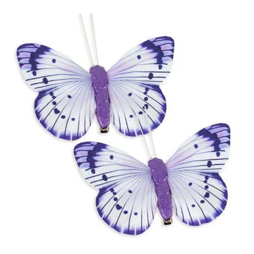 Kerti dekoráció - pillangó - 10 cm - csipeszes - 2 db / csomag