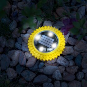   LED-es leszúrható szolár lámpa - sárga - hidegfehér - 11,5 x 2,3 cm