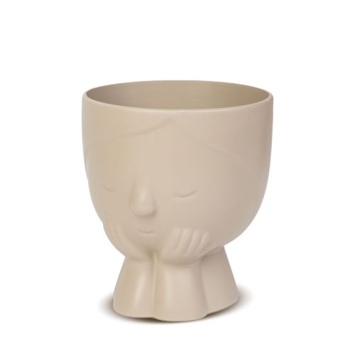 Dekorációs kaspó - arc - 9 x 10 cm - 5 féle