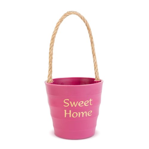 Dekorációs cserép - madzaggal - 9 x 8 cm - 4 féle 