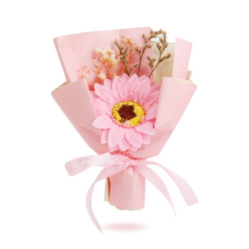 Műnövény dekoráció - napraforgó - 17 x 11 x 3 cm