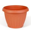 Műanyag virágcserép - terrakotta - 25 cm