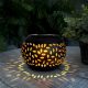 Szolár dekor lámpa - lángeffekttel - 12 sárga LED - 15 x 15 x 11 cm