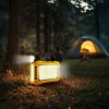 Multifunkciós kézi lámpa - szolár panel, USB-C - 6 világítási mód, 8 LED, 3600 mAh