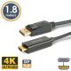 DisplayPort - HDMI kábel - 1.4 - 4K - 1,8 m