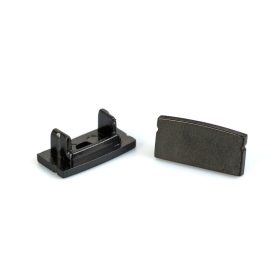 LED aluminium profil végzáró (41010hez) - 2 db - fekete