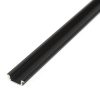 LED aluminium profil sín - 1000 x 23(17) x 8 mm - süllyeszthető U profil - fekete