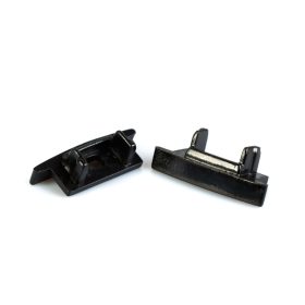 LED aluminium profil végzáró (41011hez) - 2 db - fekete
