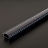 LED aluminium profil takaró búra - fekete - 1000 mm (41011A1-hez)