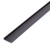 LED aluminium profil takaró búra - fekete - 1000 mm (41011A1-hez)