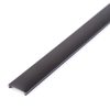 LED aluminium profil takaró búra - fekete - 2000 mm (41011A2-höz)