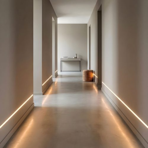 LED aluminium profil sín - vakolható, gipszkartonba süllyeszthető - 1000 x 58 x 13 mm