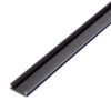 LED aluminium profil takaró búra - fekete - 1000 mm (41026A1-hez)