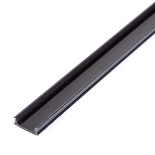 LED aluminium profil takaró búra - fekete - 1000 mm (41026A1-hez)