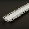 LED alumínium profil takaró búra - opál - 1000 mm (41026A1-hez)