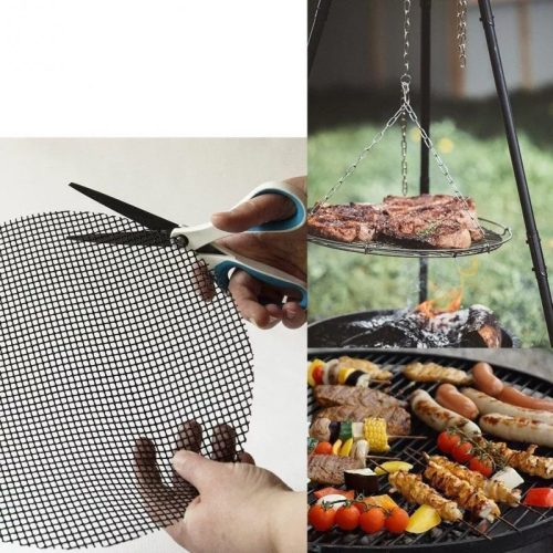 Tapadásmentes grill sütőlap - rácsos felületű - 400 x 330 mm