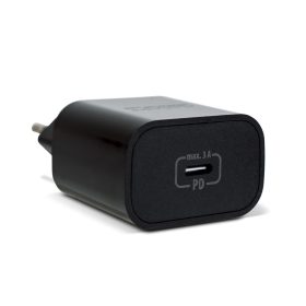 Adapter - Type-C - gyorstöltő, PD20W - fekete