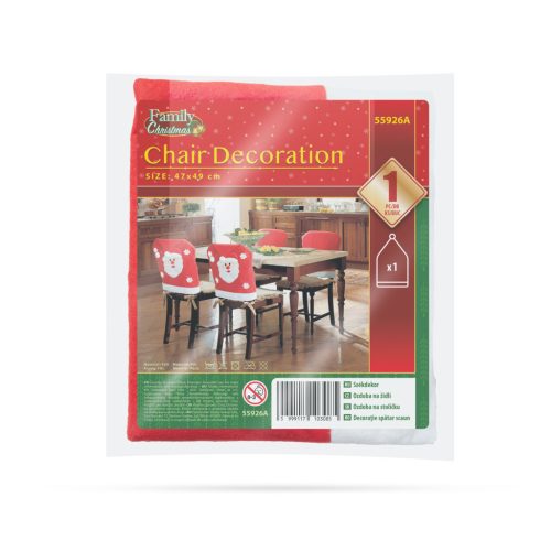 Karácsonyi Székdekor, székhuzat - mikulás