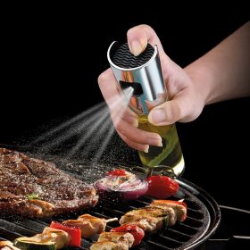   Olaj és ecet permetező spray - rozsdamentes acél, üveg - 100 ml