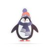 Karácsonyi RGB LED dekor - öntapadós - pingvin