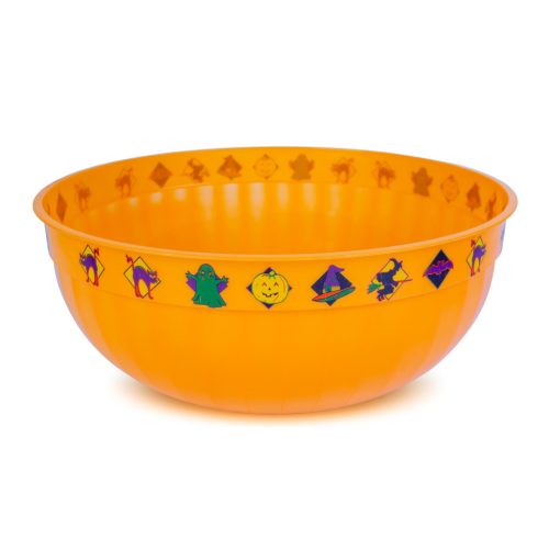 Kínálótál - narancssárga - műanyag - 30 x 12 cm