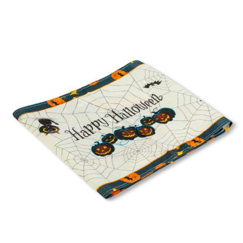 Halloween-i dekoráció - asztalterítő futó - halloween-i motívumokkal - 184 x 33 cm