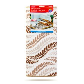   Mikroszálas edényszárító alátét - 38 x 51 cm - barna mintás