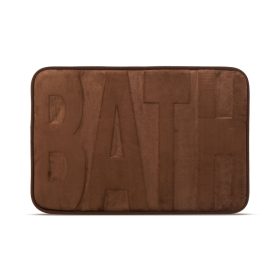   Fürdőszobai kilépőszőnyeg - "BATH" - barna - 60 x 40 cm