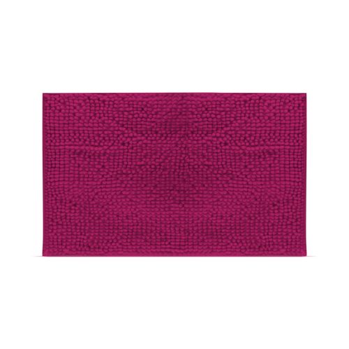 Fürdőszobai kilépőszőnyeg - hosszúszálú - bordó - 60 x 40 cm