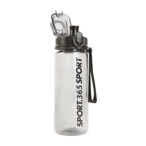 Sport kulacs - műanyag, átlátszó - 600 ml - 3 színben