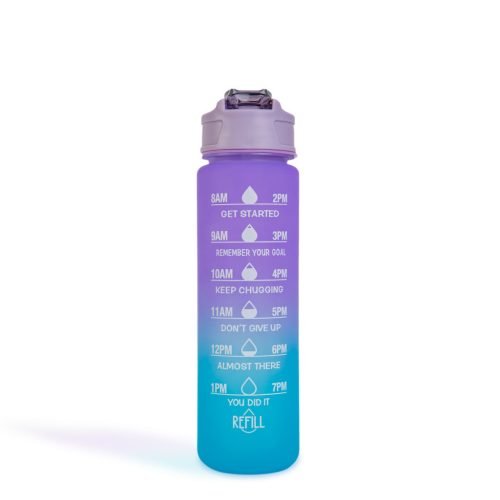 Sport kulacs - 750 ml - opálos - kék-lila színátmenetes