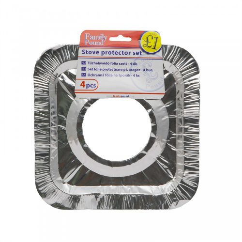 Tűzhelyvédő alufólia szett 4 darab