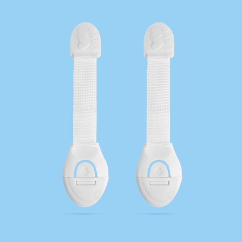 Biztonsági gyerekzár ajtóra, fiókra öntapadós 2 db / csomag