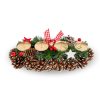 Adventi dekoráció - gyertyatartóval - 35 x 15 cm