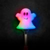 Halloween-i LED lámpa - rugós szellem - elemes