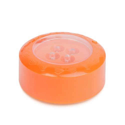 Halloween-i LED hangulatvilágítás - 4 színű LED - 2 x AAA - narancs - 77 x 35 mm