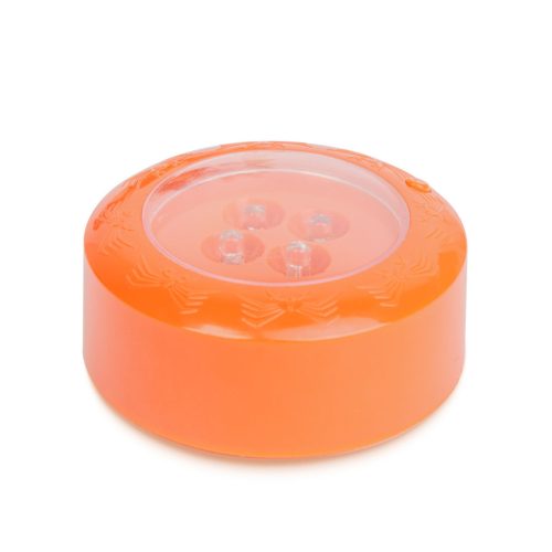 Halloween-i LED hangulatvilágítás - 4 színű LED - 2 x AAA - narancs - 77 x 35 mm